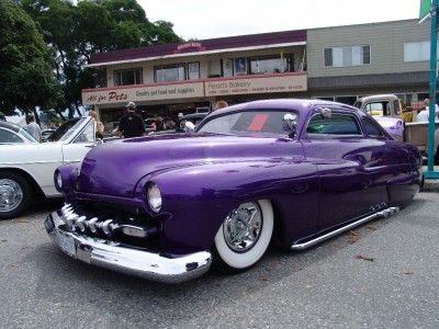 51 Merc chopped and channelled at the Sleepy Hollow car show in Sechelt, BC in August of this year.
