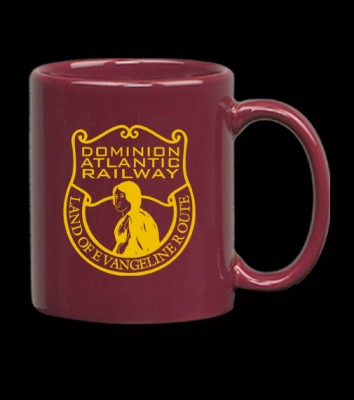 Here's an example of what the logo would look like on a mug.