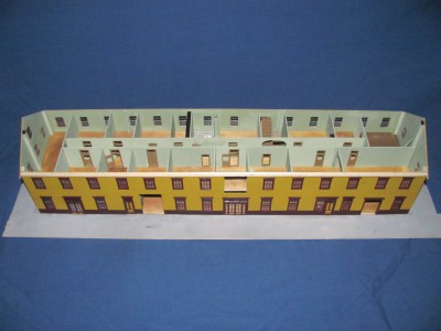 Second floor walls, doors and corridor.