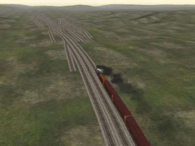 Coming into Kentville and the railyard.