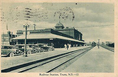 Truro Station DAR track ended in front of cars and was left of picture.