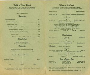 Buffet Service Menu In c1948.jpg