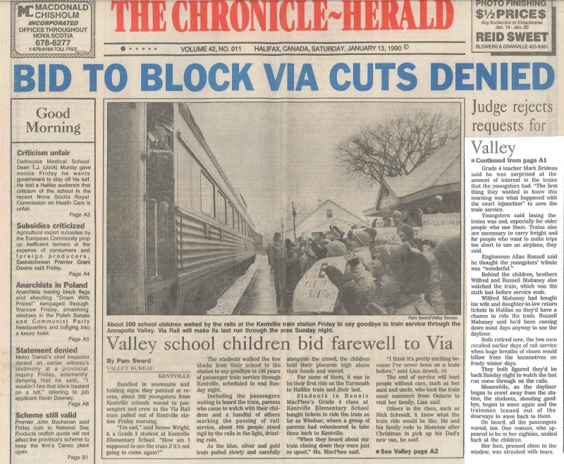 Chronicle-Herald 1990-01-13 - VIA Rail.jpg