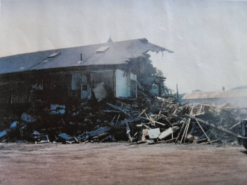 File:DAR - Kentville Station being Demolished 01 of 04 - Unknown Photograher - Jack Schofield Collection - 1990xxxx.jpg
