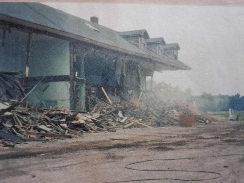 File:DAR - Kentville Station being Demolished 04 of 04 - Unknown Photograher - Jack Schofield Collection - 1990xxxx.jpg