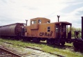 DAR caboose at Hantsport July 1993-2.jpg