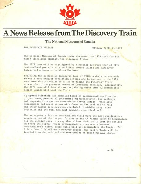 File:DiscoveryTrain 1979 Tour News Release 1.jpg